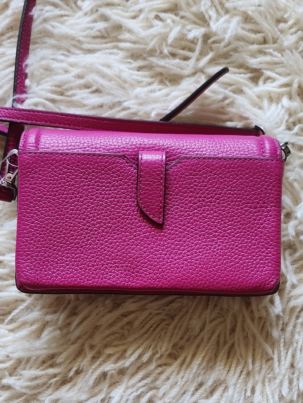 NWOT Michael Kors Jet Set Small Charm Leather Phone Crossbody - Picture 12 of 16